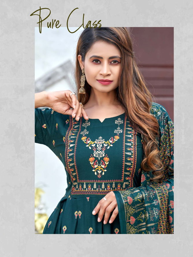 Hirwa Sanskriti Ethnic Wear Wholesale Kurti With Dupatta 